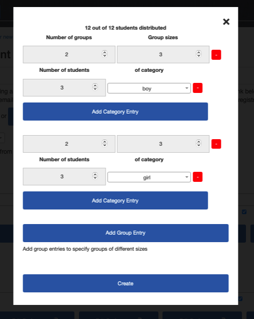 simple group generation screenshot 3